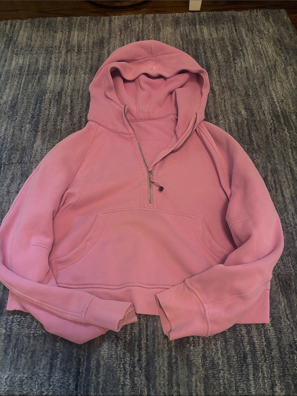 lululemon athletica Pink Half-Zip Hooded Pullover